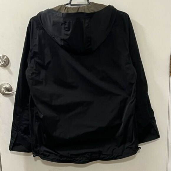 Exley NB Mens Black Hooded Windbreaker Rain Jacket Raincoat Size Large - Picture 5 of 12
